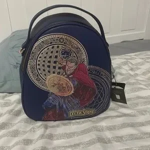 Dr. Strange mini backpack with lights! Amazon.com: Loungefly Marvel Metallic Doctor Strange Mini  main image 4